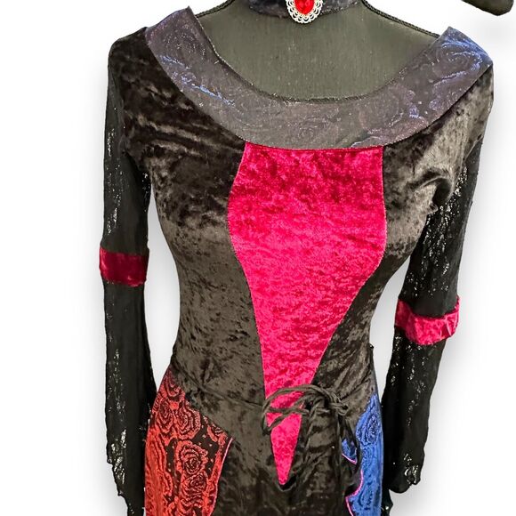 Halloween Dress Renaissance Maiden Vampire Gothic Costume Sz Small/Medium - Picture 3 of 13